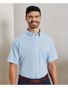 P-PR236-Chemise Oxford à manches courtes Signature Homme 2